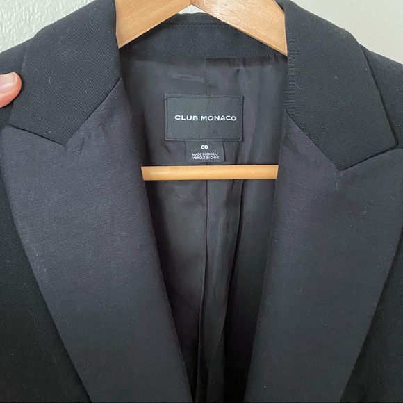club monaco | black wool blazer - Picture 3 of 11